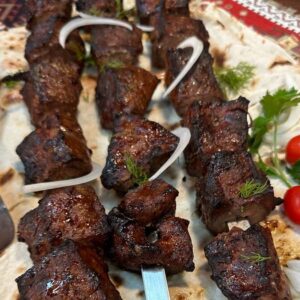 Beef liver kebab
