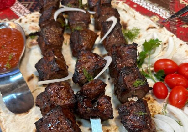 Beef liver kebab